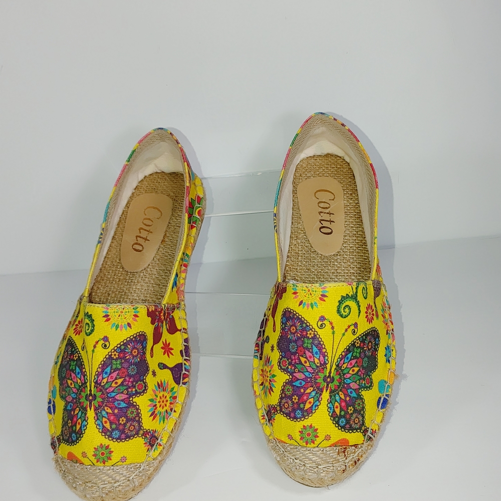 COTTO Women's Yellow Butterfly Espadrilles - Picture 9 of 9